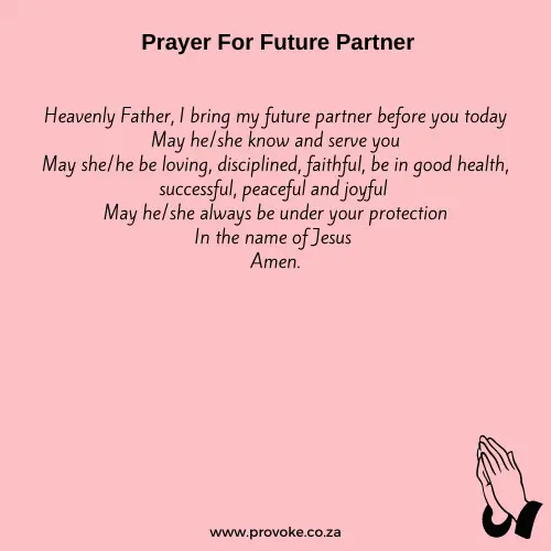 How do I pray for my future partner?