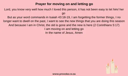 prayer for moving on and letting go