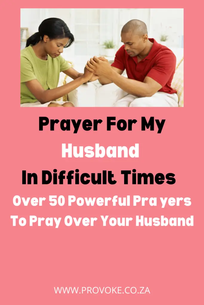 Prayer for my husband in difficult times