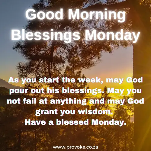 Good morning blessings Monday