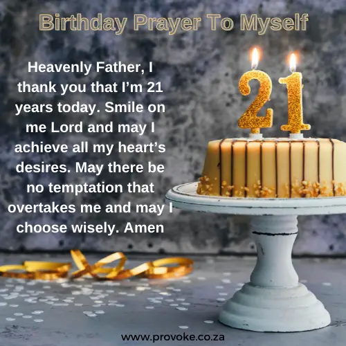 Happy birthday to myself prayers