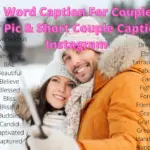 200+ Best One Word Caption For Couple Pic & Family Pic