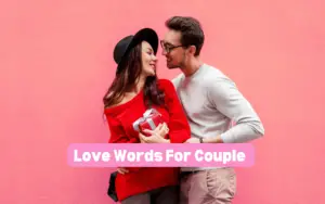 Love words for couple