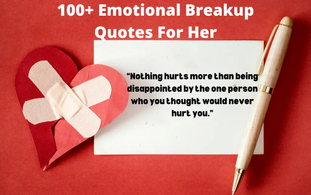 Emotional Breakup quotes for her