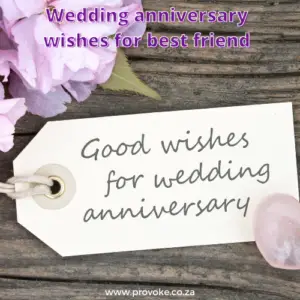 Marriage anniversary wishes to best friend