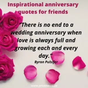Inspirational anniversary quotes for friends