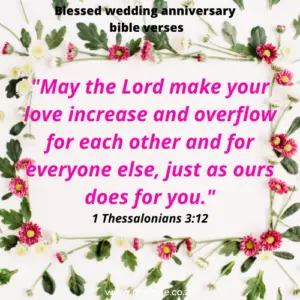 Blessed wedding anniversary bible verses