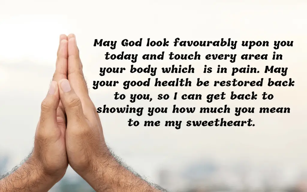 Sweet Prayer For My Sick Girlfriend