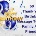 50 Best Thank You Birthday Message To God Family And Friends