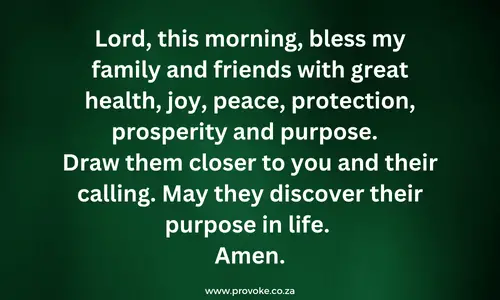 Morning Prayer For My Family And Friends