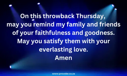 Thursday Morning Prayer For My Family And Friends