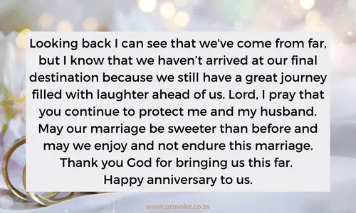 Happy Wedding Anniversary Prayer To Me And My Husband
