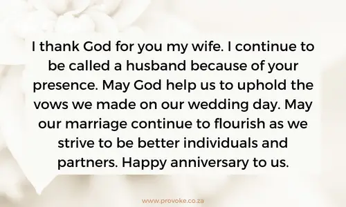 Wedding Anniversary Prayers To My Wife