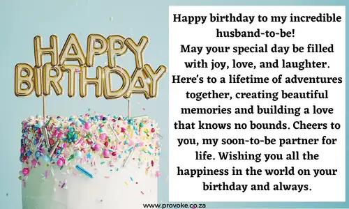Birthday Wish For Husband To Be 